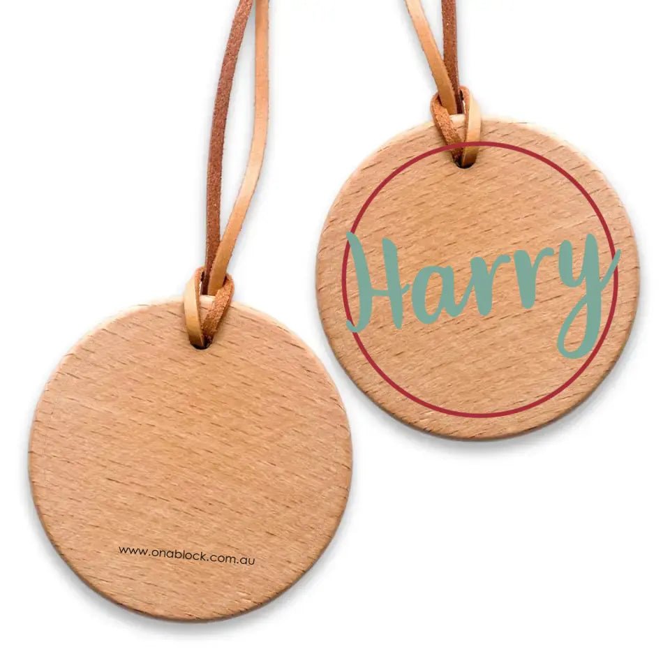 On a Block - Christmas Ornament - Personalised Name