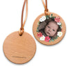 On a Block - Christmas Wood Photo Ornament - Traditional Christmas