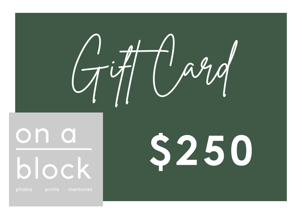 On A Block Digital Gift Card or voucher $250