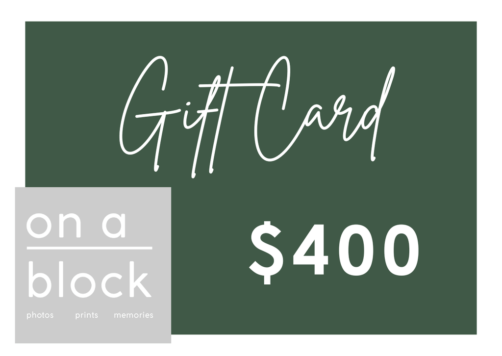 On A Block Digital Gift Card or voucher $400