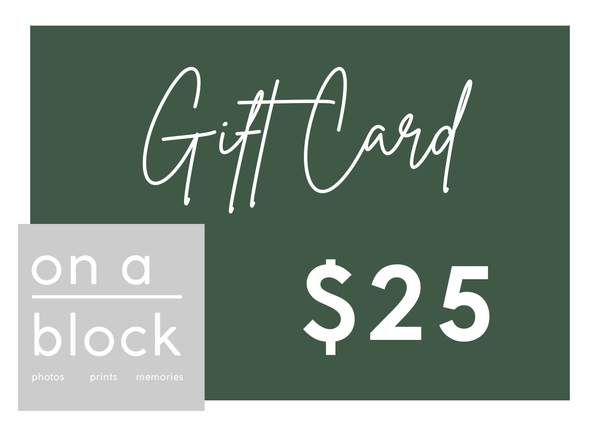 On A Block Digital Gift Card or voucher $25