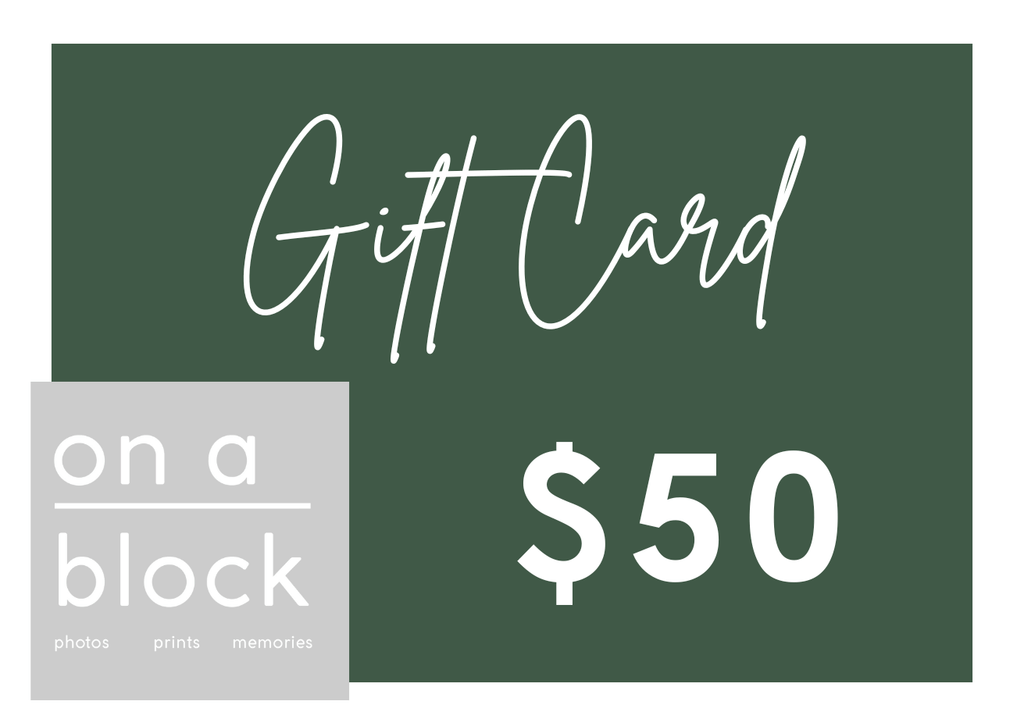 On A Block Digital Gift Card or voucher $50